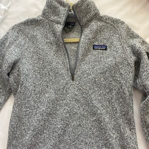 Gray Patagonia 1/4 zip. Size S